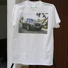 ตัวอย่างการพิมพ์เสื้อยืดสีขาวโดยเครื่องพิมพ์เสื้อยืด A3 WER-E2000T 2